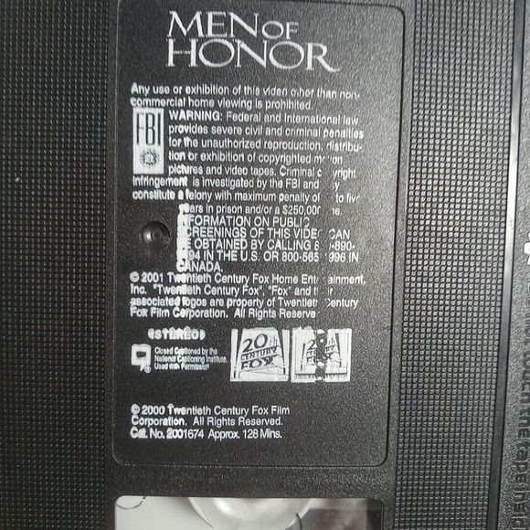 Men Of Honor VHS * - Picture 2 of 7
